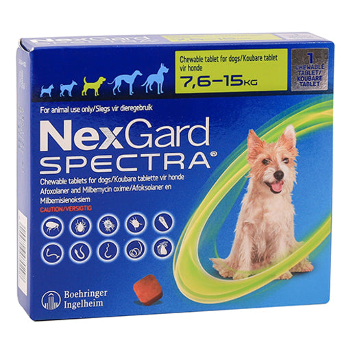 NEXGARD SPECTRA CHEW TABS MEDIUM DOG @1