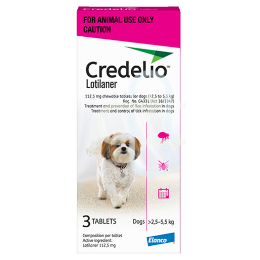 CREDELIO CHEW TABS DOGS >2.5-5.5KG @ 3