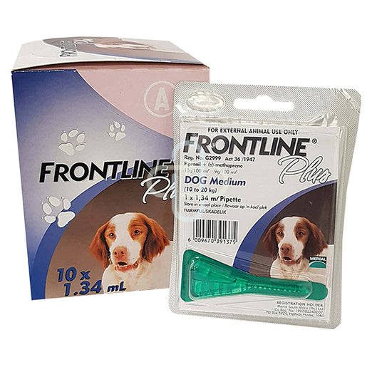 FRONTLINE PLUS DOG MEDIUM @ 10