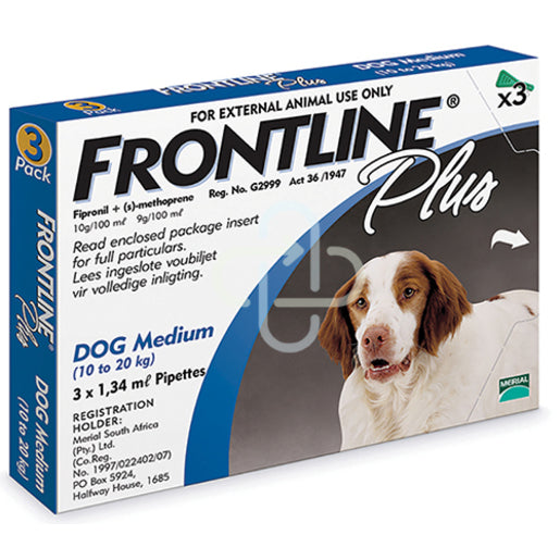 FRONTLINE PLUS DOG MEDIUM @ 3