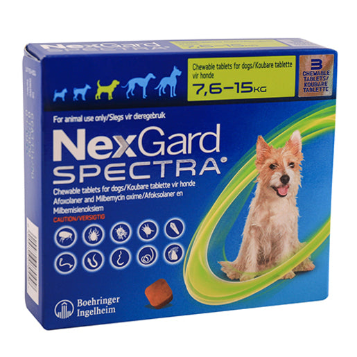 NEXGARD SPECTRA CHEW TABS MEDIUM DOG @1