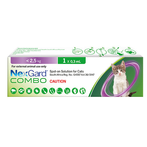 NEXGARD SPOT-ON CATS S 2.5KG 1X0.3ML @