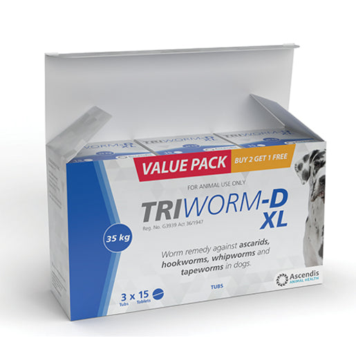 TRIWORM D XL VALUE PACK @ 3X15