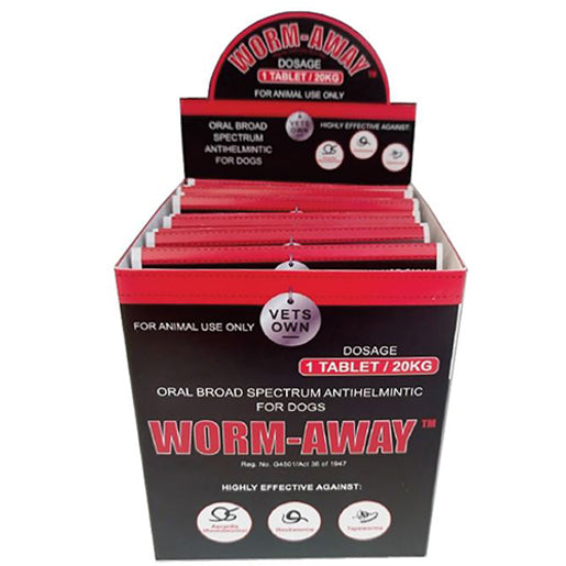 VETS OWN WORM-AWAY TABS 10